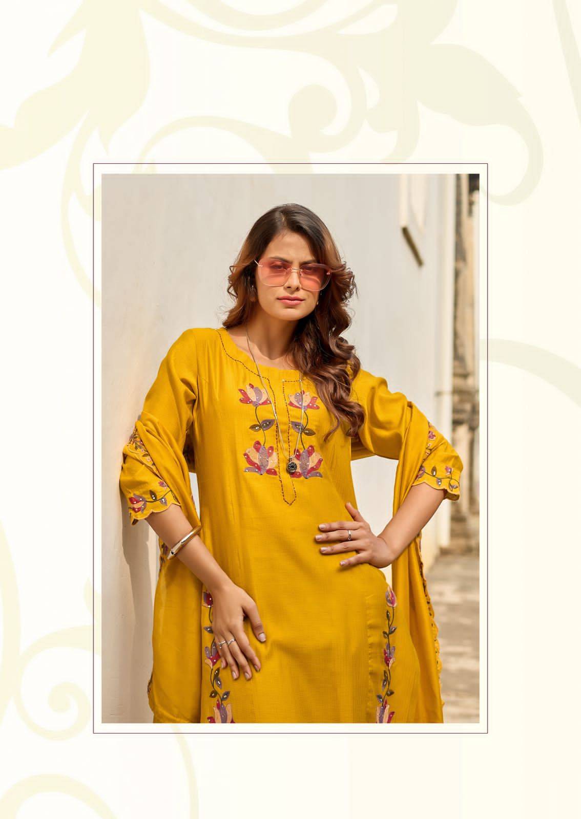 Rudrika By WOOGLEE 4001 to 4004 Series Designer Ethnic Wear Collection Viscose Kurtis At Wholesale Price